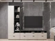 Шкаф розпашний для одягу Metkas Home A001R 800х420х2300 ЛДСП Кашемір - Дуб Артізан (MA001RKDA) - зображення 5