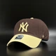 Коричнева кепка 47 brand New York Yankees CLEAN UP B-NLTRG17GWS-BWA - зображення 1