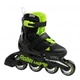 Детские раздвижные ролики Rollerblade Microblade Black/Green размер 33-36 (6598-11849) - изображение 1