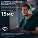 Геймерские наушники накладные беспроводные GamePro Asgard Freya Pro Wireless White/Blue (HSW201WB), Bluetooth, до 75 часов работы, с микрофоном, бело-синие - изображение 6