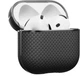 Карбоновый чехол Pitaka Aramid Fiber Magnetic Case Black/Gray для AirPods 4 (2024) (APM2404) - изображение 1