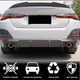 Дифузор заднього бампера V1 (для G26 M-Sport, Карбон) для BMW 4 серія G22/23/26 2020- рр - зображення 2