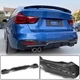 Дифузор заднього бампера V4 (для M-Sport, Карбон) для BMW 3 серія F34 2013-2020 рр - зображення 1
