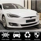 Накладка на передний бампер Lip (2016-2021, Карбон) для Tesla Model S 2012– гг - изображение 2