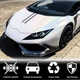 Накладка на передний бампер Lip V1 (Dry Carbon) для Lamborghini Huracan 2014- гг - изображение 4