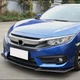 Передний Бампер Лип Спойлер (Карбон) для Honda Civic Sedan X 2016-2021 гг - изображение 2