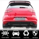 Дифузор заднього бампера V3 (для Base/GTI HB 2012-2017, Карбон) для Volkswagen Golf 7/E-Golf рр - зображення 2