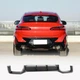 Диффузор заднего бампера (для F98 2022-2025, Карбон) для BMW X4 G02 2018- гг - изображение 1