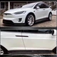 Накладки на пороги (2015-2021, Карбон) для Tesla Model X 2015- гг - изображение 4