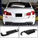 Задний Диффузор Бампера V4 для F10 M5, Карбон для BMW 5 серия F10/F11 2010–2016 гг - изображение 1