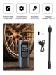 Портативний акумуляторний автокомпресор насос Remzona Sepy 30 л/хв 7500mah 160PSI PAC160-01BK Black | Розумний електричний автомобільний акумуляторний компресор для накачування шин коліс машини з ліхтариком і повербанком для Авто, Мото, Вело - зображення 6