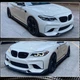 Передний спойлер Lip V4 для F87 M2 Competition, Карбон для BMW 2 серия F22/F23 2014-2021 гг - изображение 4