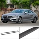 Боковые пороги (для AMG-Line / CLS63 AMG SD 2015-2018, Карбон) для Mercedes CLS C218 - изображение 1
