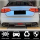 Дифузор заднього бампера V2 (для S4 2009-2012, Карбон) для Ауді A4 B8 рр - зображення 5