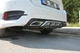 Диффузор заднего бампера (Meliset, в цвет) для Honda Civic Sedan X 2016-2021 гг - изображение 1