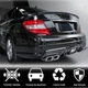 Диффузор заднего бампера V4 (для AMG SD 2008-2011, Карбон) для Mercedes C-class W204 - изображение 2