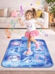 Танцевальный коврик для детей DANCINGMAT 90х90 см музыкальный коврик для танцев интерактивный dance mat с подсветкой LED 6 режимов 9 кнопок развивающий детский коврик игрушка - изображение 4