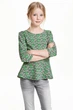 Лонгслів H&M кольоровий в візерунки HLUQD523 170 - изображение 1