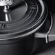 Гусятниця з кришкою GreenPan Featherweights, 25 см, 6,2 л з керамічним покриттям, чорний (CC002222-001) - зображення 2