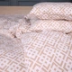 Простынь MirSon Полуторная 150х220 см 17-0948 Abstract Beige Бязь (2200013164647) - изображение 1