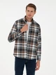 Рубашка хлопковая мужская Pierre Cardin G021GL004-000-1958231(Kahverengi) 2XL Коричневая (8683858074458) - изображение 1