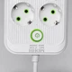 Сетевой фильтр удлинитель 5 метров на 6 розеток 4 USB 2 Type-C и кнопкой отключения переноска с заземлением и защитой от перегрузки для дома офиса бытовой техники зарядки телефона гаджетов Белый - изображение 5