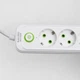 Мережевий фільтр подовжувач 5 метрів на 3 розетки 3 USB 1 Type-C та кнопкою відключення переноска із заземленням та захистом від перевантаження для дому офісу побутової техніки зарядки телефону гаджетів Білий - зображення 4