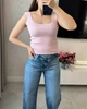 Жіночий базовий топ з полікотону рожевий ONE SIZE ST1147 - зображення 1