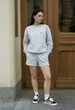 Жіночий літній комплект світшот + шорти Staff vin oversize M - зображення 3