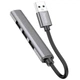 Переходник HOCO HB26 4in1 (USB to USB3.0+USB2.0*3) (Metal gray) (166524) - изображение 3