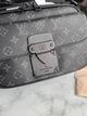 Сумка мессенджер Louis Vuitton S Lock черная (031) - изображение 4