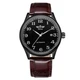 Наручний годинник Winner 8023 Black Leather класичний - зображення 1