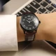 Наручний годинник Winner 8023 Black Leather класичний - зображення 5