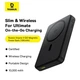 Павербанк Baseus 10000mAh 22.5W Airpow 2 Qi2 Magnetic Power Bank з бездротовою зарядкою Qi2 15W та функцією MagSafe (P10080000123-00) Black - зображення 15