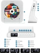 CD-плеєр з Bluetooth 5.0 та колонками, FM-радіо, USB/карта, AUX 3.5 мм, будильник, вихід на навушники, пульт, дисплей - зображення 5