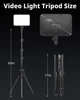UBeesize 2 Pack LED Video Light Kit, 13" Studio Lights студійне світло з триногами 65", тримачі для телефону - изображение 2