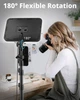 UBeesize 2 Pack LED Video Light Kit, 13" Studio Lights студійне світло з триногами 65", тримачі для телефону - изображение 6