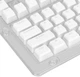 Набор клавиш Pudding Keys, 129 клавиш PBT двухцветные для механических игровых клавиатур (белый). - изображение 5