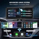 URVOLAX Carplay Android Auto Wireless, 10,26-дюймовый портативный сенсорный экран Car Play, Driveplay - изображение 2