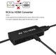 RCA (AV) → HDMI адаптер 1080P PAL/NTSC з живленням USB - изображение 2