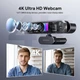DEPSTECH 4K веб-камера з мікрофоном, зумом 3X, сенсором Sony, автофокусом та шумопоглинанням. - зображення 7