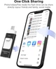 ZARMST флешка 128GB 4-в-1 для телефону (Lightning/Micro USB/Type-C/USB 3.0), з шифруванням, чорна - изображение 2
