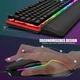 RedThunder K10 Ігровий комплект клавіатура миша та підставка для зап’ястя RGB 7200 DPI USB - изображение 4