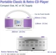 WISCENT дитячий CD-плеєр з Bluetooth, FM, USB, AUX, навушники, портативний - зображення 2