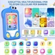 Дитячий телефон-камера з сенсорним екраном 2.8″, подвійна камера, MP3, 32GB SD, синій - изображение 4
