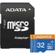 Карта памяти ADATA MicroSDXC Premier 32Gb Class 10 UHS-1 A2 + SD адаптер (AUSDH32GUICL10A1-RA1) [162346] - изображение 1