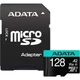 Карта памяти ADATA MicroSDXC Premier Pro 128Gb UHS-1 A2 V30S + SD адаптер (AUSDX128GUI3V30SA2-RA1) [162343] - изображение 1