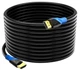 Rommisie HDMI 2.0 кабель 4K 50FT, 18Gbps, з позолоченими конекторами, для Xbox, PlayStation, ПК, HDTV - изображение 1