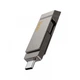 Флеш пам'ять 256GB HOCO UD15 Clever USB3.2 USB-A/C Gray (6942007611596) - зображення 1