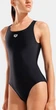 Купальник слитный для женщин Arena O BACK SWIMSUIT SOLID ONE PIEC черный, белый Женский 38 - изображение 3